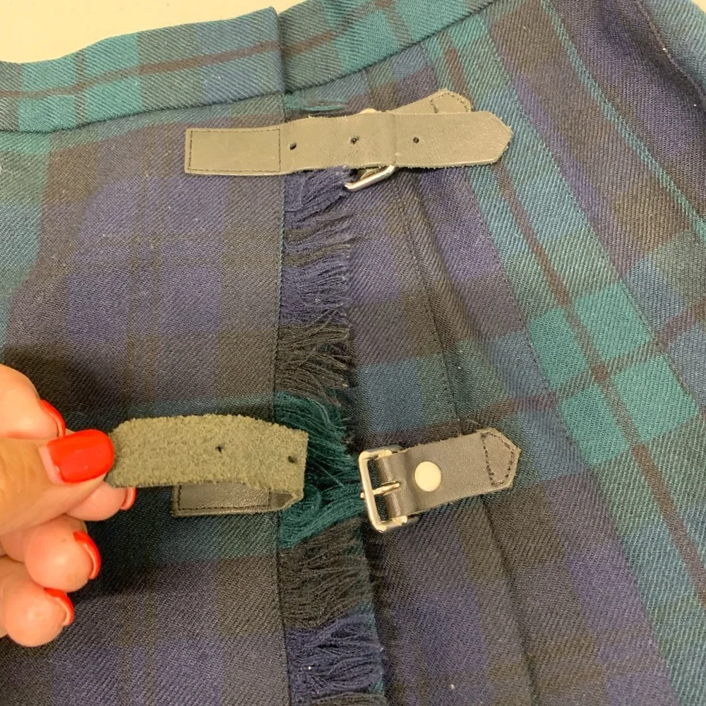 Ralph Lauren Blue and Green Plaid Mini Skirt - Picture 6 of 8